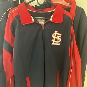 St. Louis cardinals Men's Navy and Red Lightweight Jacket